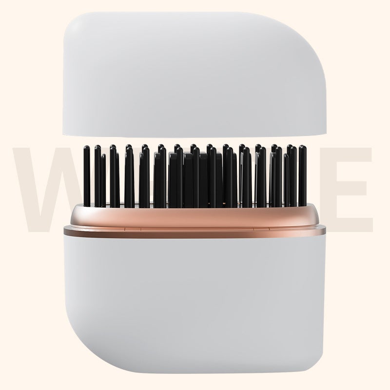 New Mini Pocket Hair Straightening Comb Portable Fashion Wireless Hair Straightening Comb Smooth Hair Care Dry And Wet Dual-Use Massage Comb - Image 1